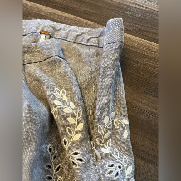 Free People Women's Gray Life's Too Short Eyelet Shorts Size 4 - Picture 6 of 11